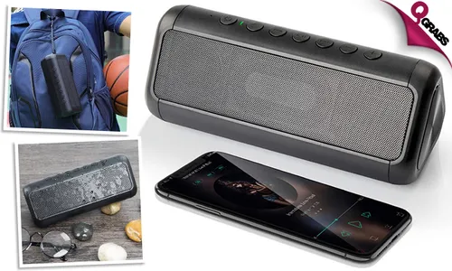 Solar Bluetooth Speaker with Powerbank!